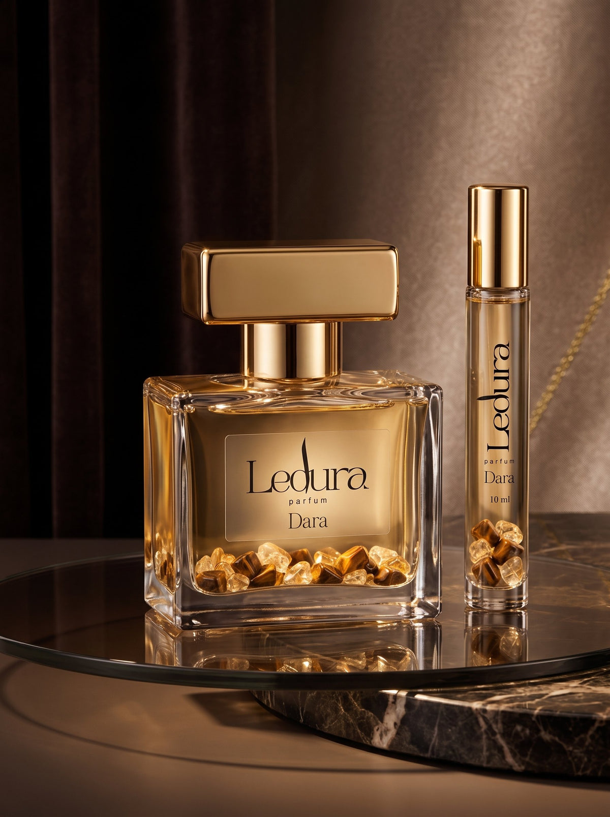 Dara — 50 ml + 10 ml set: 50 ml parfüm ve 10 ml cep şişesi